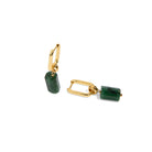 EMERALD AURA EARRINGS - ARETES - Malandra Jewelry - TA1627