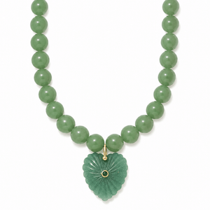 EMERALD HEART GAIA NECKLACE - COLLARES - Malandra Jewelry - TC2508