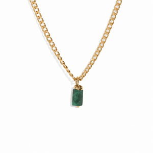 EMERALD V AURA NECKLACE - COLLARES - Malandra Jewelry - TC1178