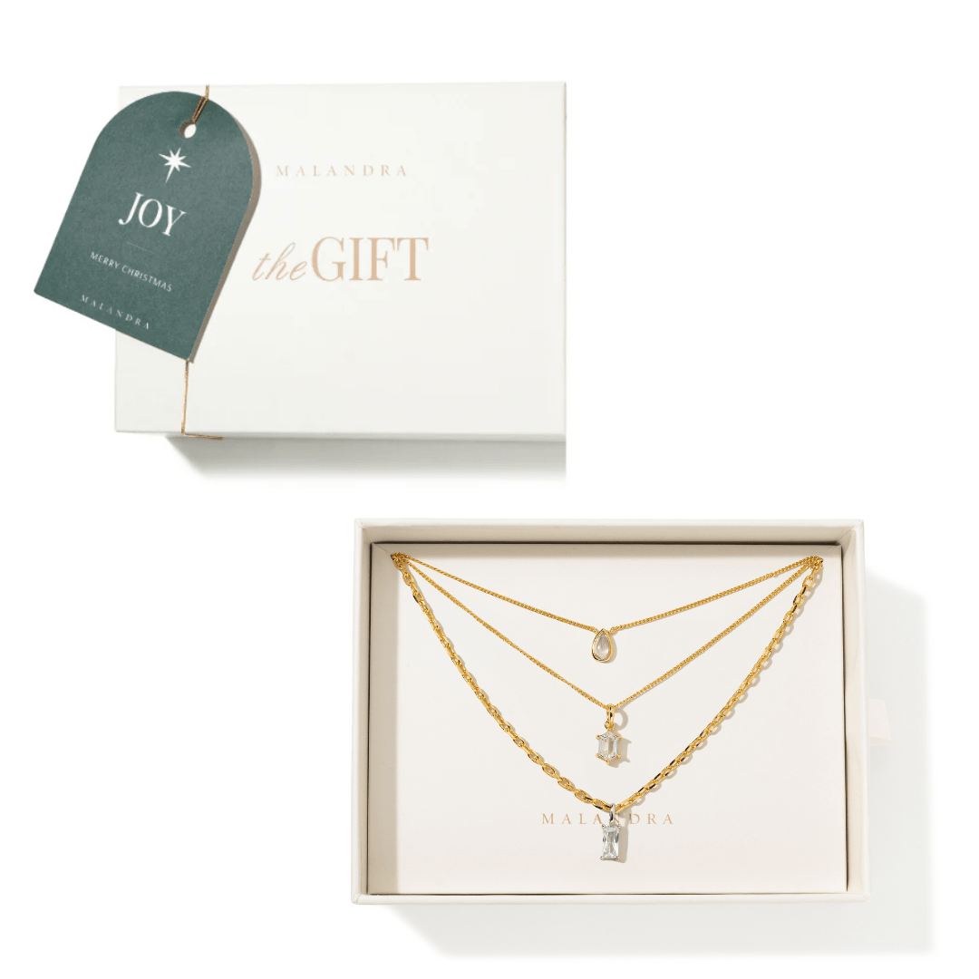 ESSENTIAL CRYSTAL LAYER GIFT SET - SETS DE REGALO - Malandra Jewelry - SET153- ICC550/ICC553 /ICC554