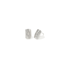ESSENTIAL SQUARE TINY SILVER STUDS - ARETES - Malandra Jewelry - ICA517.P