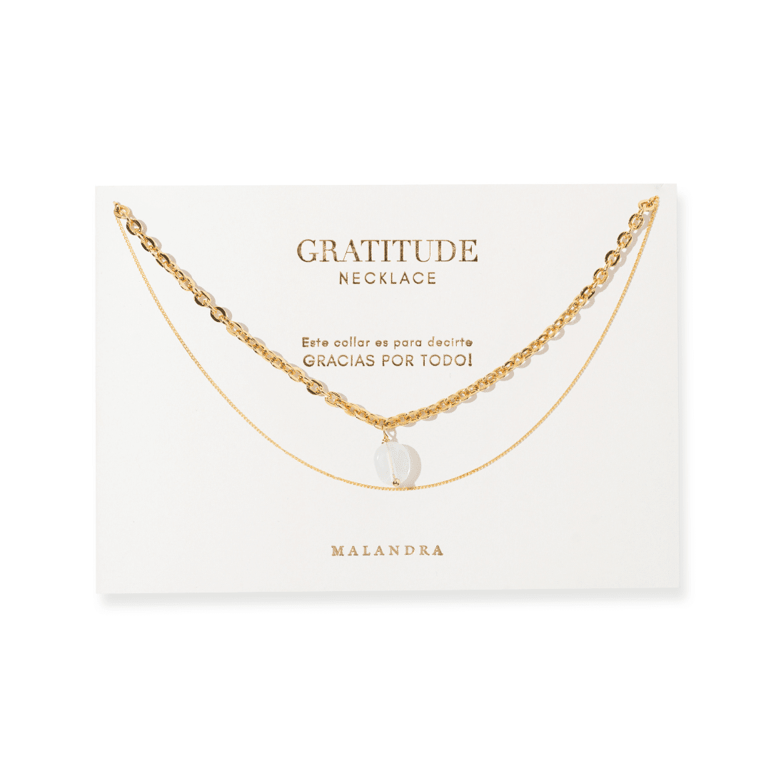 FLUORITE LAYER GRATITUDE NECKLACE - COLLARES - Malandra Jewelry - TC2205