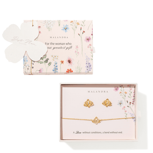 FOR HER ORCHID GIFT SET - SETS DE REGALO - Malandra Jewelry - SET216-ICA562/ICP547
