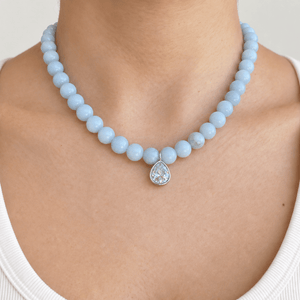 Gaia Ocean Aquamarine Necklace - COLLARES - Malandra Jewelry - TC2654