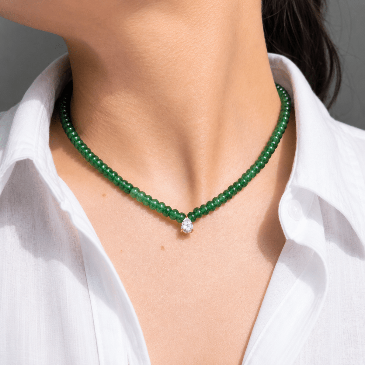 GARDEN AGATE GAIA NECKLACE - COLLARES - Malandra Jewelry - LNC2