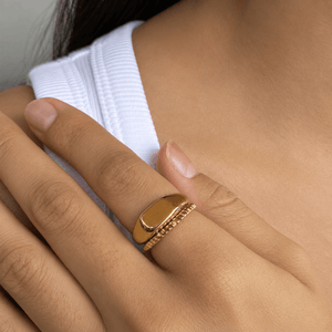 GILDED BRAID RING - ANILLOS - Malandra Jewelry - VCR298.5-2021