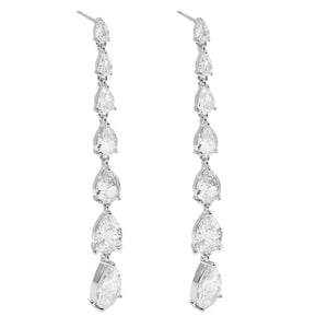 GLACIER SILVER TEARDROP EARRINGS - ARETES - Malandra Jewelry - EZAA78.P-EP1086A