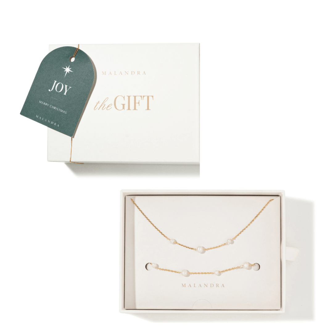 GLAM DOTS PEARL GIFT SET - SETS DE REGALO - Malandra Jewelry - SET88- TC1874/TP1875