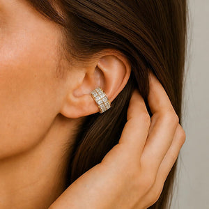 GLAMOUR GLOW EAR CUFF - ARETES - Malandra Jewelry - EUWA502-JDE0101336