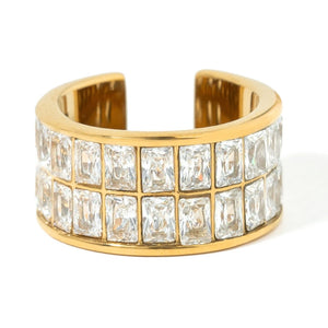 GLAMOUR GLOW EAR CUFF - ARETES - Malandra Jewelry - EUWA502-JDE0101336