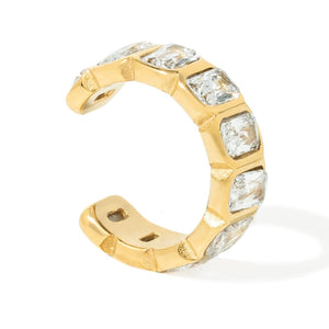 GLEAM LINE EAR CUFF - ARETES - Malandra Jewelry - EUWA503-JDE0311129
