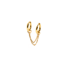 GLOW CHAIN LINK HOOPS - ARETES - Malandra Jewelry - TA1869