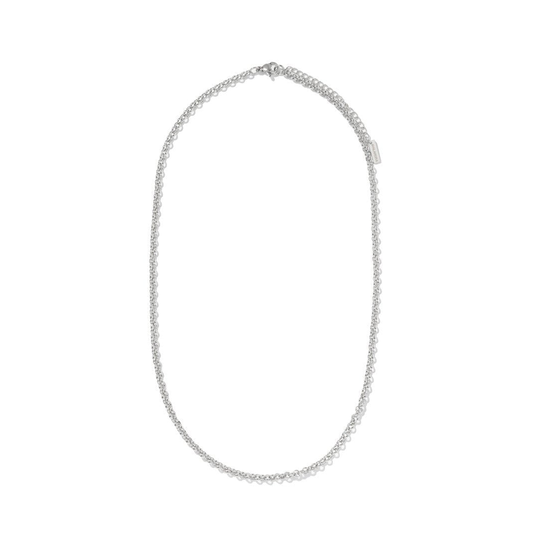 GLOW CHAIN SILVER NECKLACE - COLLARES - Malandra Jewelry - EYHC179.P