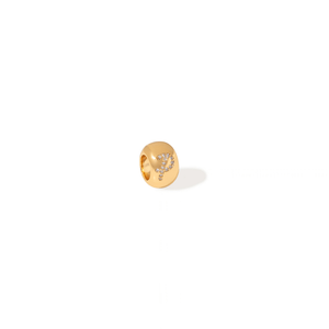 GLOW INITIAL CHARM - DIJES - Malandra Jewelry - EYHD148.P-Model 2