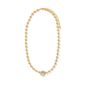 GOLD CHARM BEADS NECKLACE - COLLARES - Malandra Jewelry - EYHC138/ICC557.P