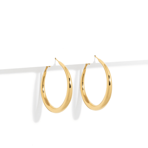 GOLD CLASSIC SMALL HOOPS - ARETES - Malandra Jewelry - EUWA294-JDE0305019-40