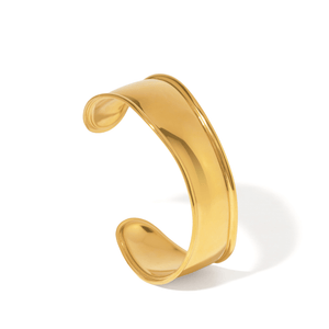 Gold Draped Cuff Bracelet - PULSERAS - Malandra Jewelry - EUWP746-EUWP746