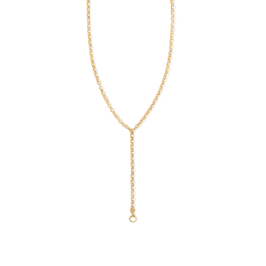 GOLD LARIAT AURUM CHAIN - COLLARES - Malandra Jewelry - TC2217