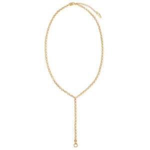 GOLD LARIAT AURUM CHAIN - COLLARES - Malandra Jewelry - TC2217