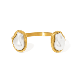 Gold Luxe Pearl Bracelet - PULSERAS - Malandra Jewelry - EUWP745-JDB0105002