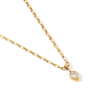 Gold Majestic Drop Necklace - COLLARES - Malandra Jewelry - EUWC636-JDN0306111
