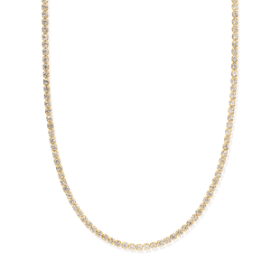 Gold Radiant Tennis Necklace - COLLARES - Malandra Jewelry - LGC33-N-C1015