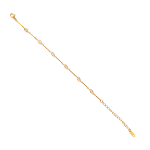 Gold Raindrop Bracelet - PULSERAS - Malandra Jewelry - EUWP666-JDB0301341-1