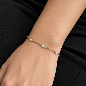 Gold Raindrop Bracelet - PULSERAS - Malandra Jewelry - EUWP666-JDB0301341-1