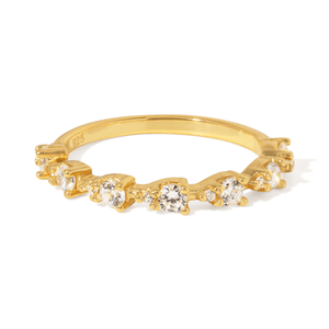 Gold Spark Eternity Ring - ANILLOS - Malandra Jewelry - LGR19.5-R-F5326