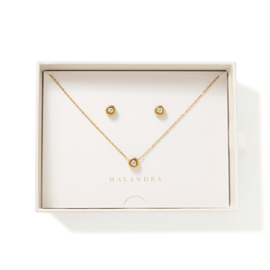 Gold Spotlight Gift Set - SETS DE REGALO - Malandra Jewelry - EUWS620-JDS0209002-set