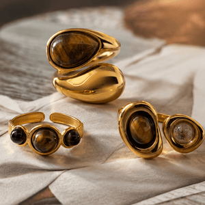 Gold Toffee Milk Ring - ANILLOS - Malandra Jewelry - EUWR757-JDR0108024-1