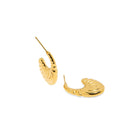 GOLDEN ARC HOOPS - ARETES - Malandra Jewelry - XRA95 - EEB052 GD
