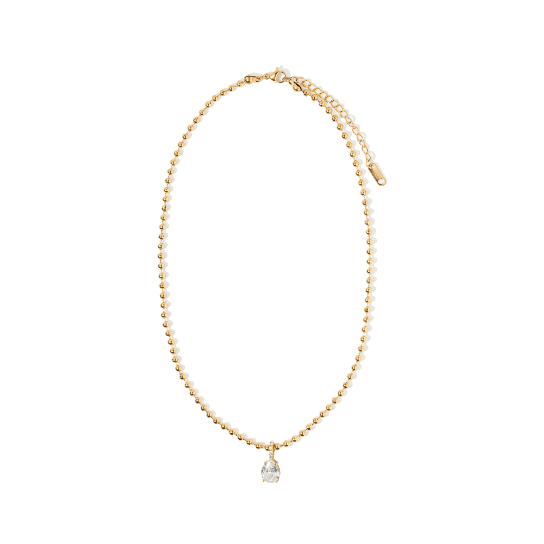 GOLDEN BEAD CRYSTAL NECKLACE - COLLARES - Malandra Jewelry - EUWC297-JDN0308015