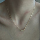 GOLDEN BEZEL SPARK NECKLACE - COLLARES - Malandra Jewelry - VCC220 - 9097