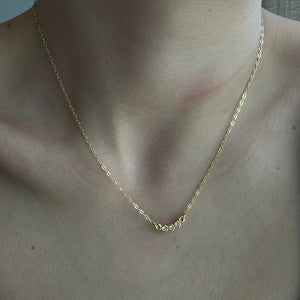 GOLDEN BEZEL SPARK NECKLACE - COLLARES - Malandra Jewelry - VCC220 - 9097