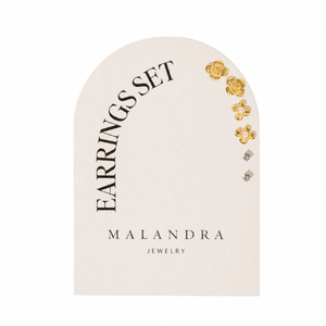 GOLDEN BLOOM EARRING SET - ARETES - Malandra Jewelry - ZWA86-QX02498Y