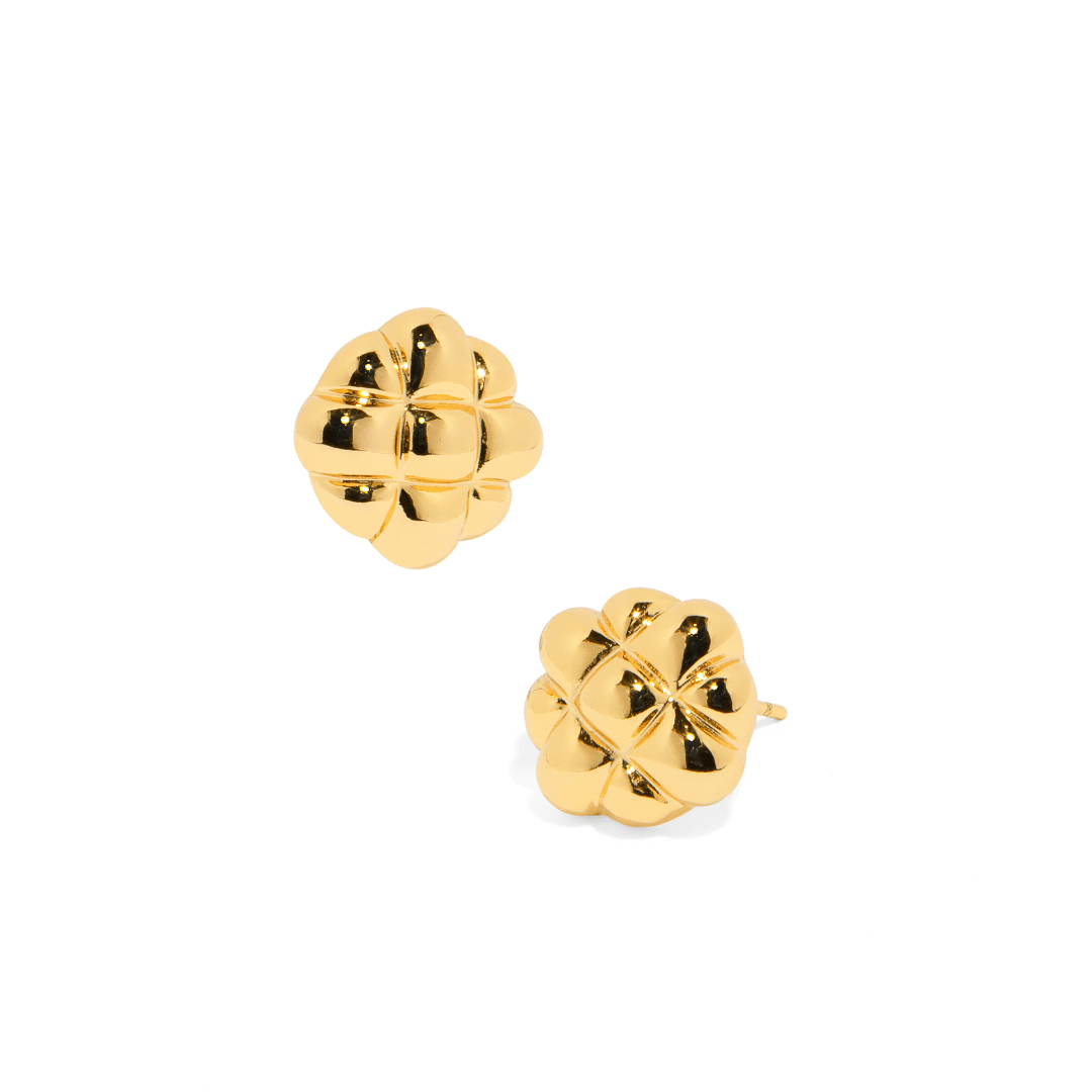 GOLDEN BLOOM GLOW EARRINGS - ARETES - Malandra Jewelry - ZWA11 - QX00925Y