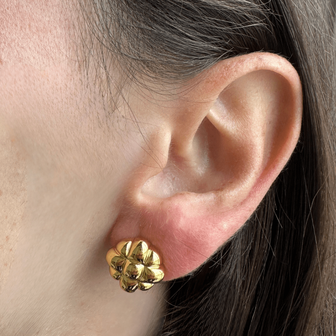 GOLDEN BLOOM GLOW EARRINGS - ARETES - Malandra Jewelry - ZWA11 - QX00925Y