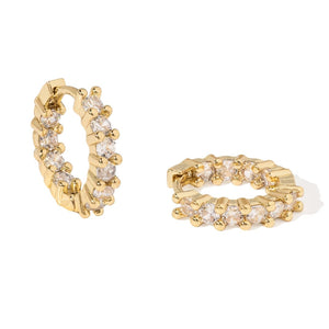 GOLDEN BOLD RADIANT HOOPS - ARETES - Malandra Jewelry - EZAA73