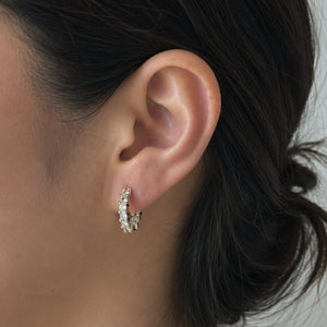 GOLDEN BOLD RADIANT HOOPS - ARETES - Malandra Jewelry - EZAA73