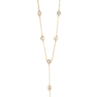 GOLDEN CRYSTAL LARIAT NECKLACE - COLLARES - Malandra Jewelry - EAWC107 - M231202000305