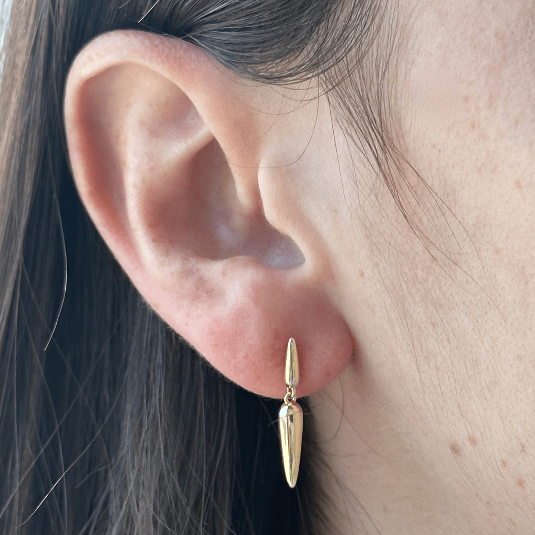 GOLDEN DROPS EARRINGS SET - ARETES - Malandra Jewelry - ZWA33 - QX04009Y