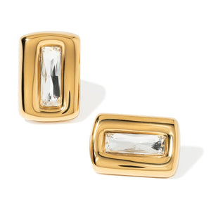 GOLDEN EDGE CRYSTAL EARRINGS - ARETES - Malandra Jewelry - EUWA318-JDE0109012