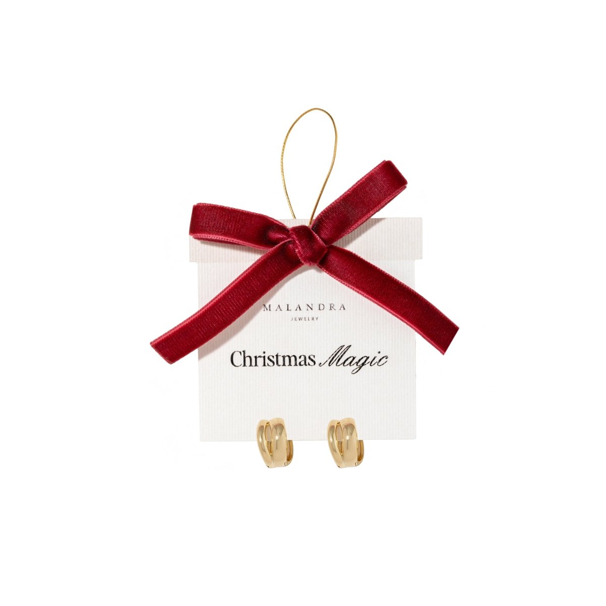 GOLDEN ESSENCE HOOPS - ARETES - Malandra Jewelry - ZWA84-QX06487