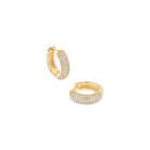 GOLDEN GLEAM LUX HOOPS - ARETES - Malandra Jewelry - ZWA7 - QX02479