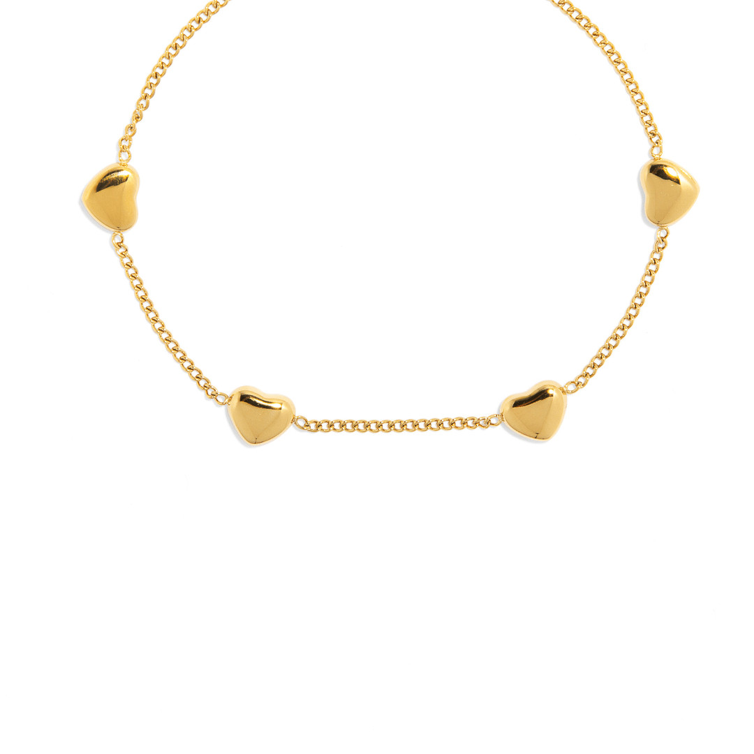 GOLDEN HEARTS BRACELET - PULSERAS - Malandra Jewelry - EUWP182 - JDB201228