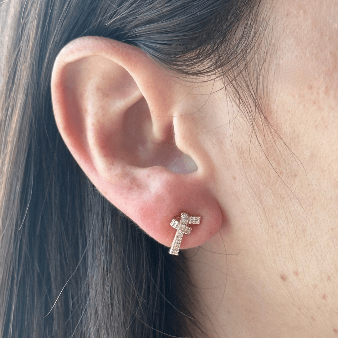 GOLDEN KNOT EARRINGS SET - ARETES - Malandra Jewelry - ZWA22 - QX03078Y