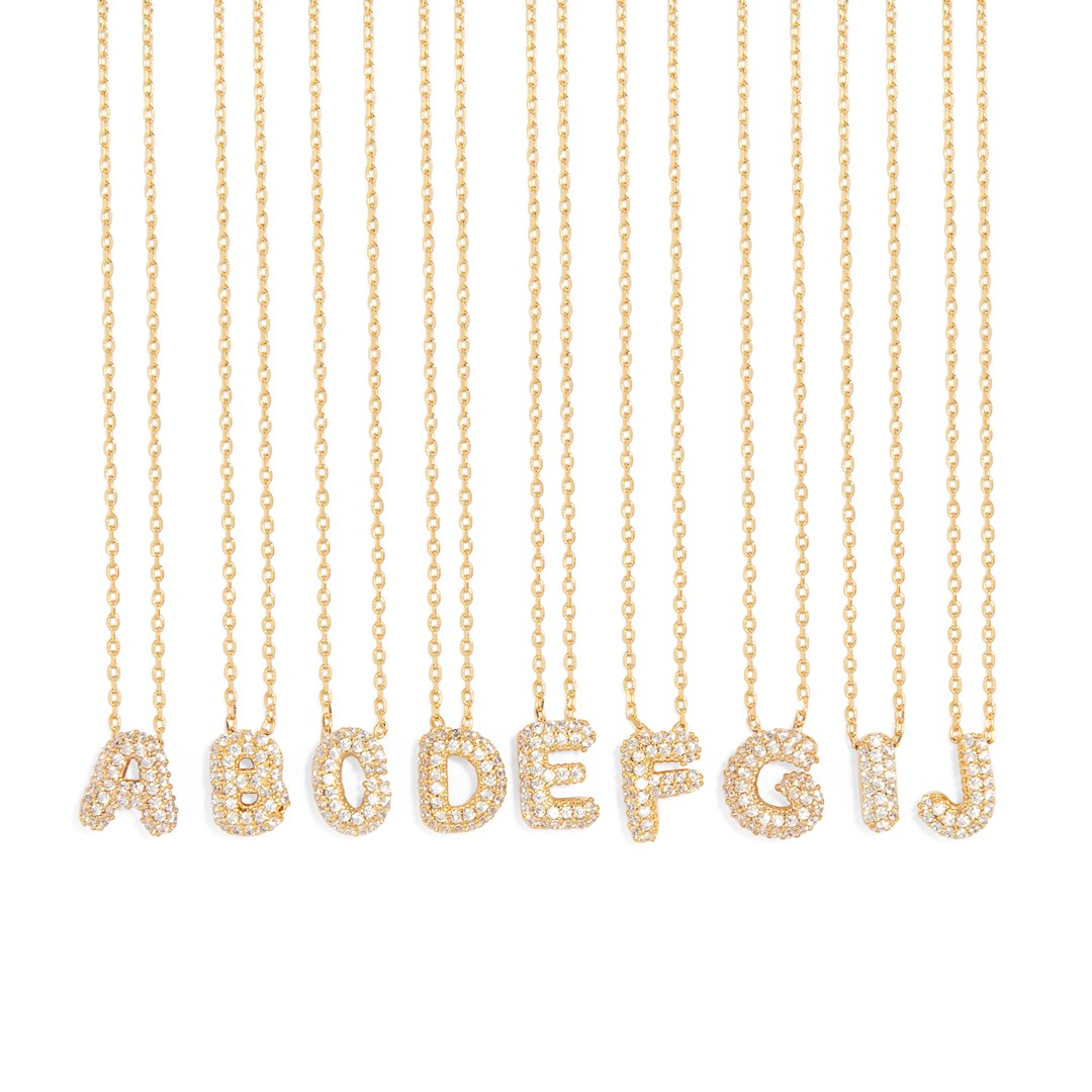 GOLDEN LETTER GLOW - COLLARES - Malandra Jewelry - XRC75.A - IND582 AGDCRY