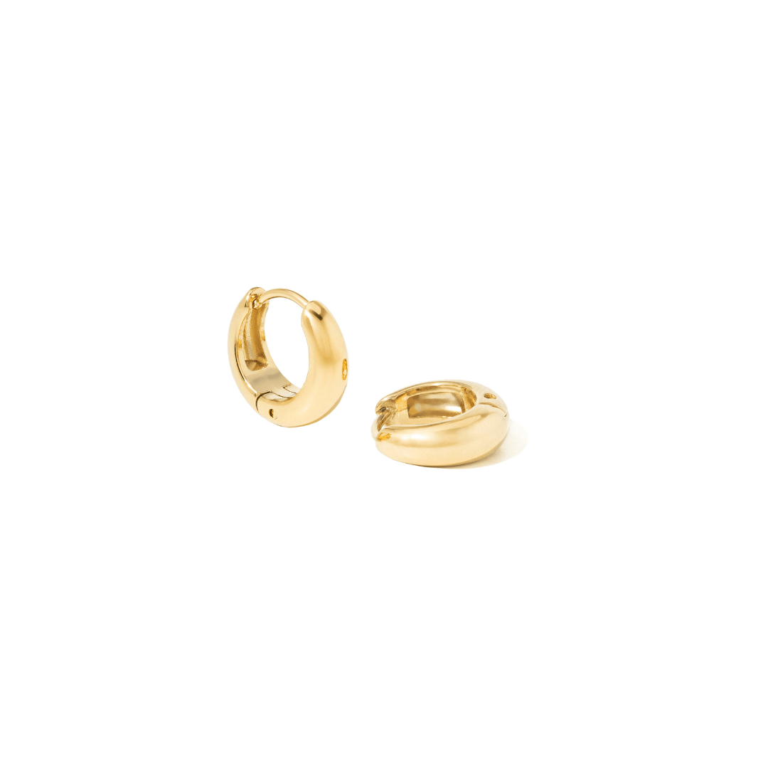 GOLDEN LOOP HUGGIES - ARETES - Malandra Jewelry - AA1569-T60066 / JDE2407021