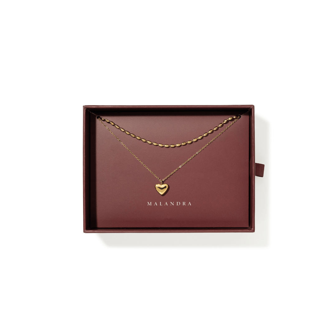 GOLDEN LOVE LAYER GIFT SET - SETS DE REGALO - Malandra Jewelry - SET133/ZXC1 -ZXC6